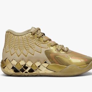 PUMA Mens Mb.01 Golden Child Basketball Sneakers Shoes Court - Gold - Size 5